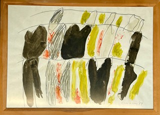 František Hodonský (1945) - Abstraktní krajina, 1989