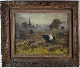 Otakar Číla (1894 - 1977) - Tetřívci za mlžného rána