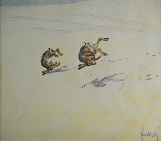 Jiří Židlický (1895 - 1950) - Zajíci v kotoulu