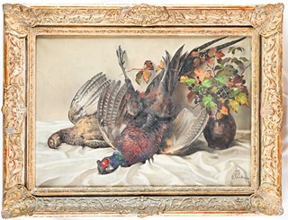 Otakar Číla (1894 - 1977) - Zátiší s bažanty