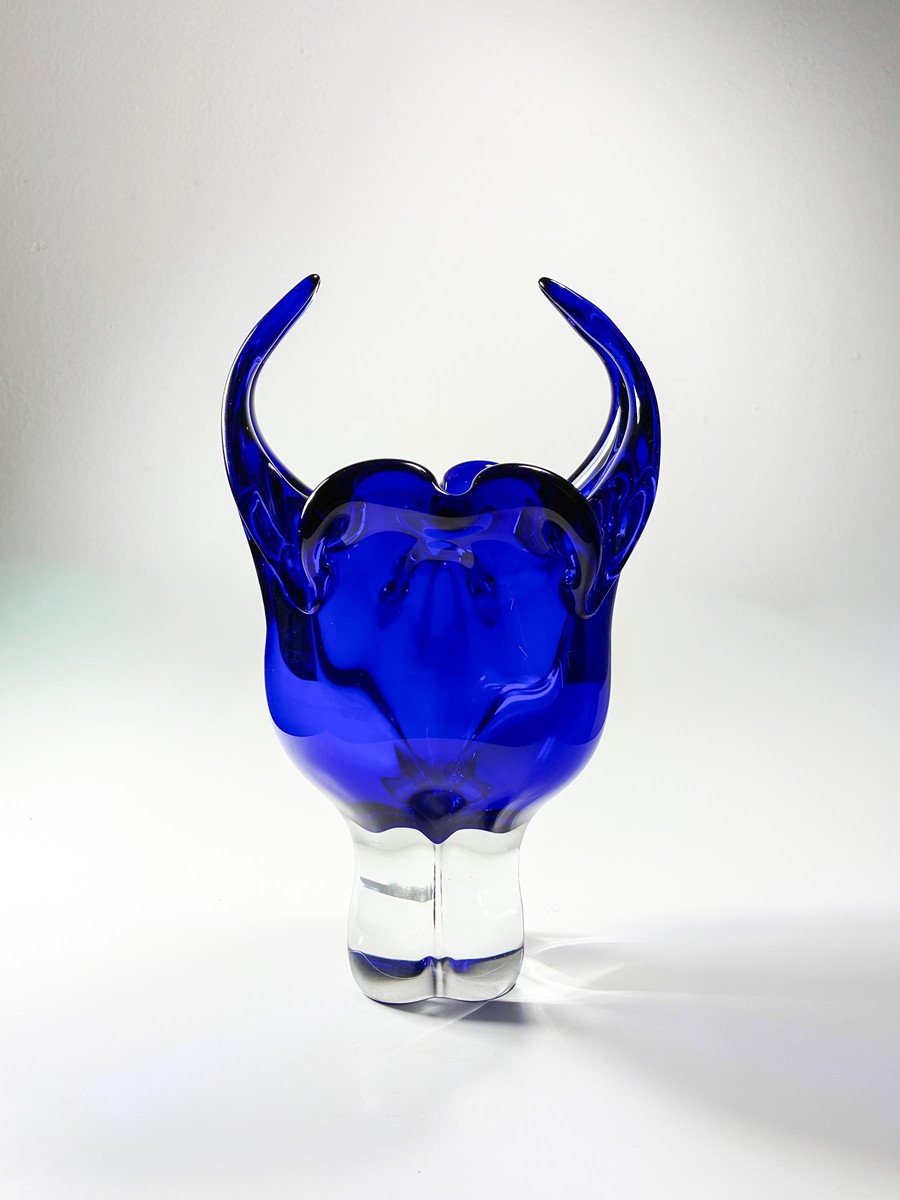 Hospodka Josef - Skleněná hutní váza Roháč, 26 cm