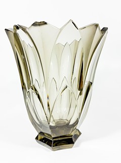 Hloušek Rudolf - Šedá váza, výška 21 cm.