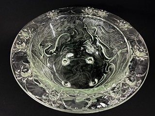 Inwald Josef - Skleněná mísa - Barolac, průměr 31,5 cm