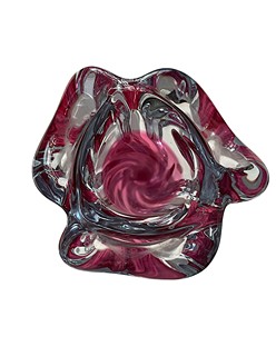 Hospodka Josef - Růžová hutní váza, 24 cm