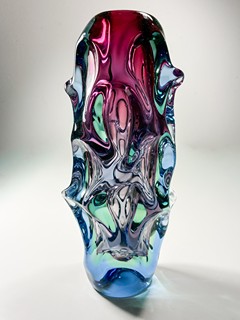 Jan Beránek - Váza ,,red core,, 25 cm