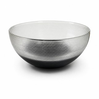 Šuhájek Jiří - Žebrovaná skleněná mísa, průměr 21 cm