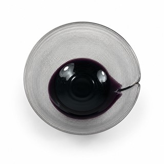 Šuhájek Jiří - Žebrovaná skleněná mísa, průměr 21 cm