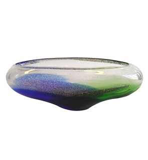 Špinar František - Žardiniéra z hutního skla, šířka 26 cm
