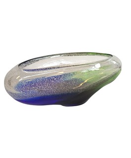 Špinar František - Žardiniéra z hutního skla, šířka 26 cm