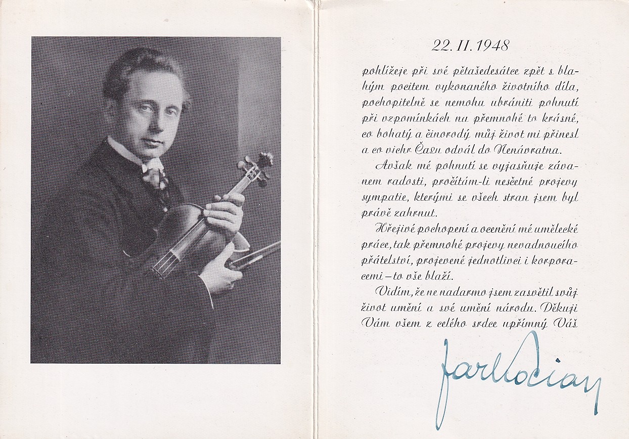 Jaroslav Kocian (1883 - 1950) - Podpis