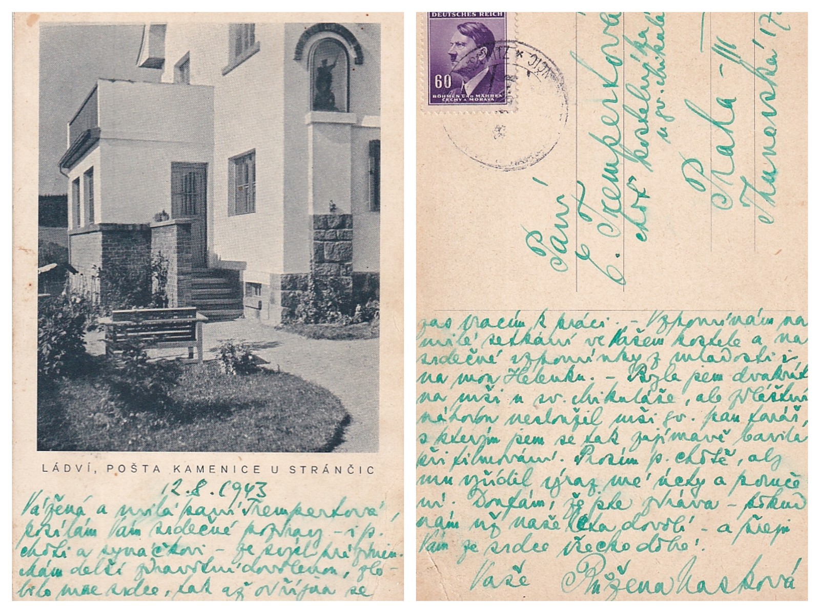 Růžena Nasková (1884 - 1960) - Rukopis s podpisem