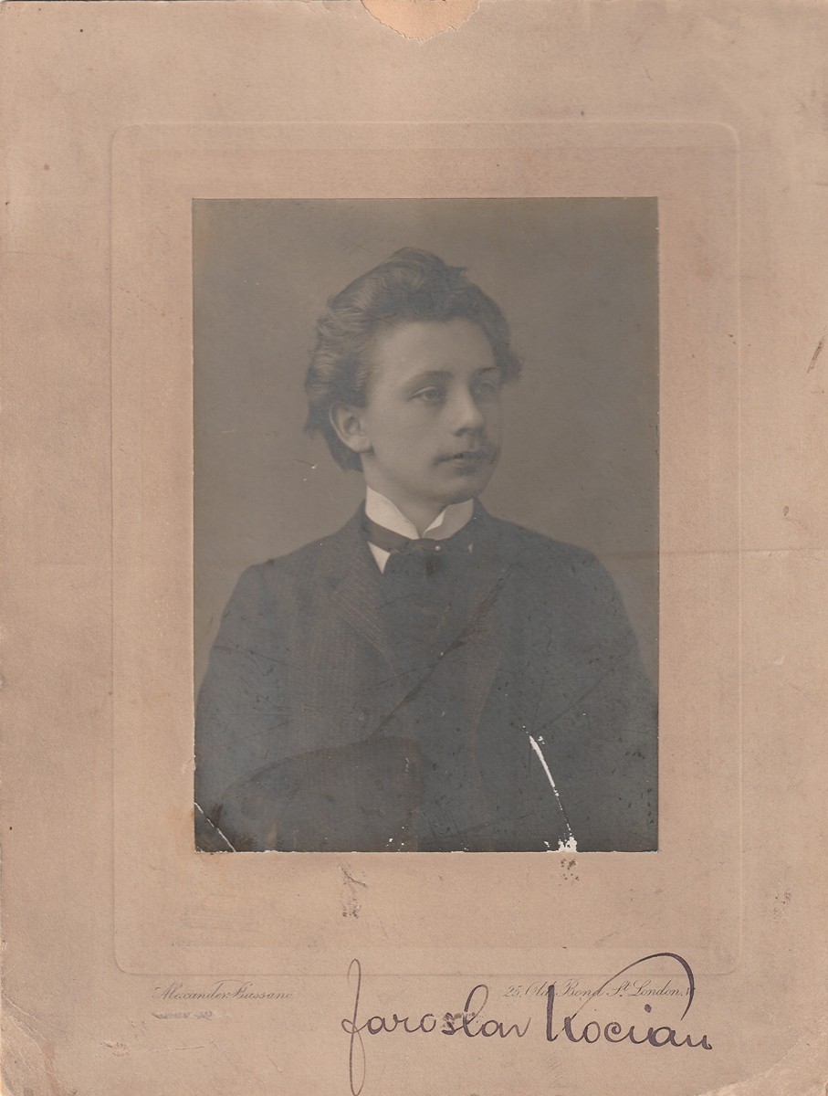 Jaroslav Kocian (1883 - 1950) - Podpis na fotografii