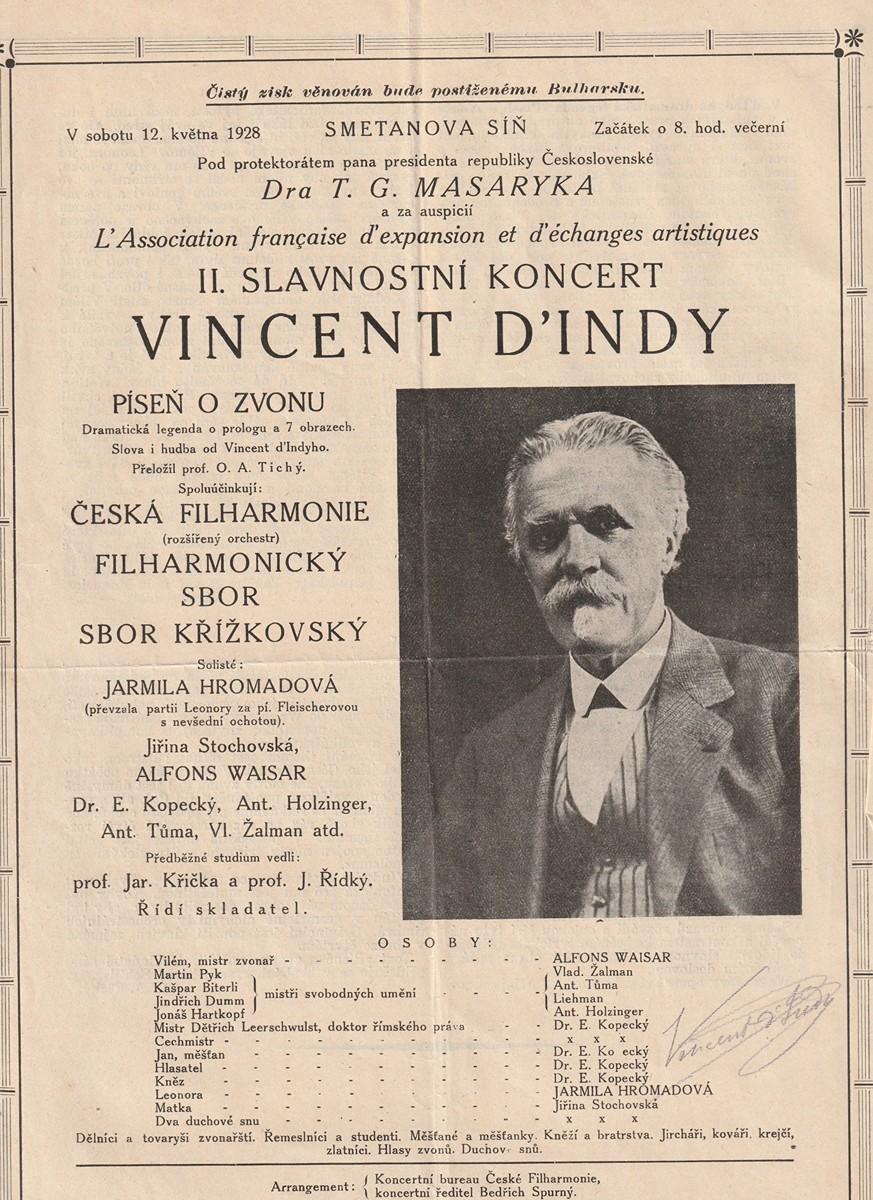 Vincent d’Indy (1851 - 1931) - Podpis