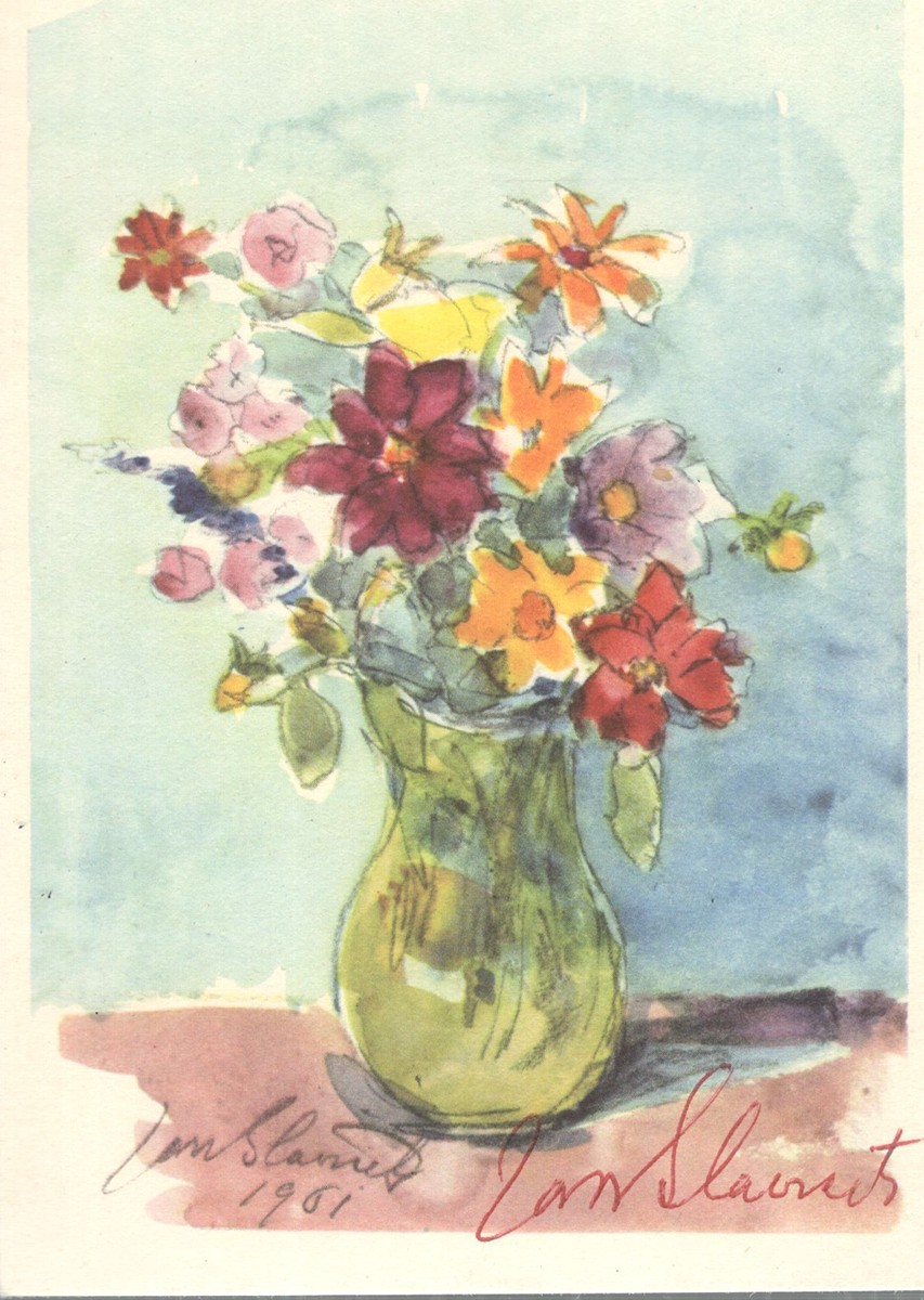 Jan Slavíček (1900 - 1970) - Letní kytice