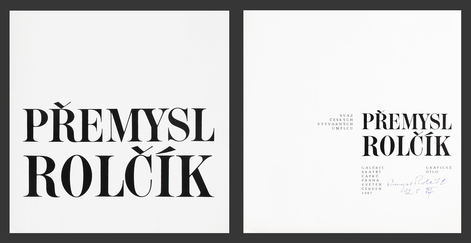 Přemysl Rolčík (1922 - 1989) - Přemysl Rolčík - Grafické dílo (katalog