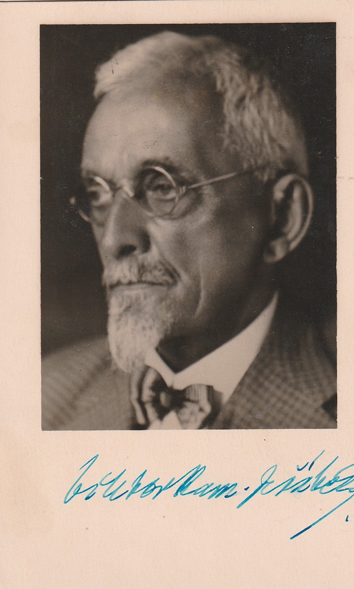 Kamil Viktor Jeřábek (1859 - 1946) - Podpis na pohlednici
