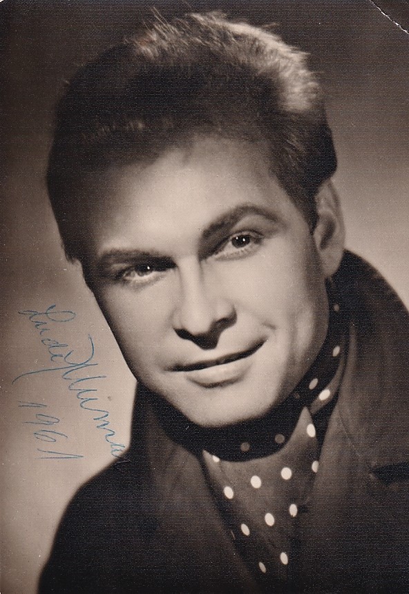Luděk Munzar (1933 - 2019) - Podpis na fotopohlednici