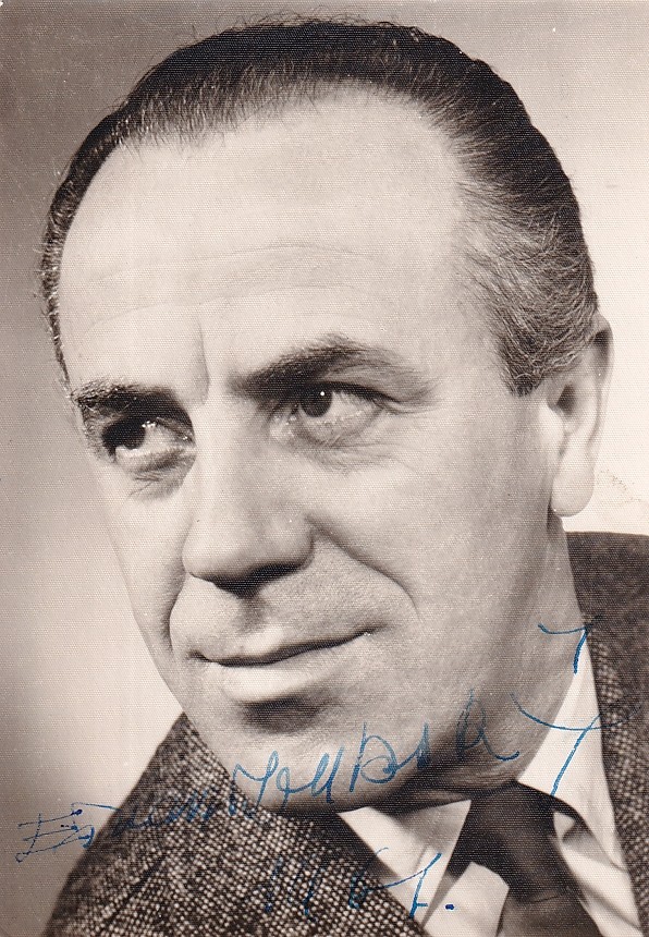 Eduard Dubský (1911 - 1989) - Podpis na fotopohlednici