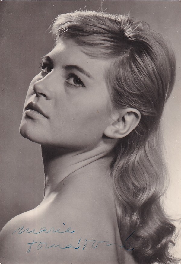 Marie Tomášová (1929 - 2025) - Podpis na fotopohlednici