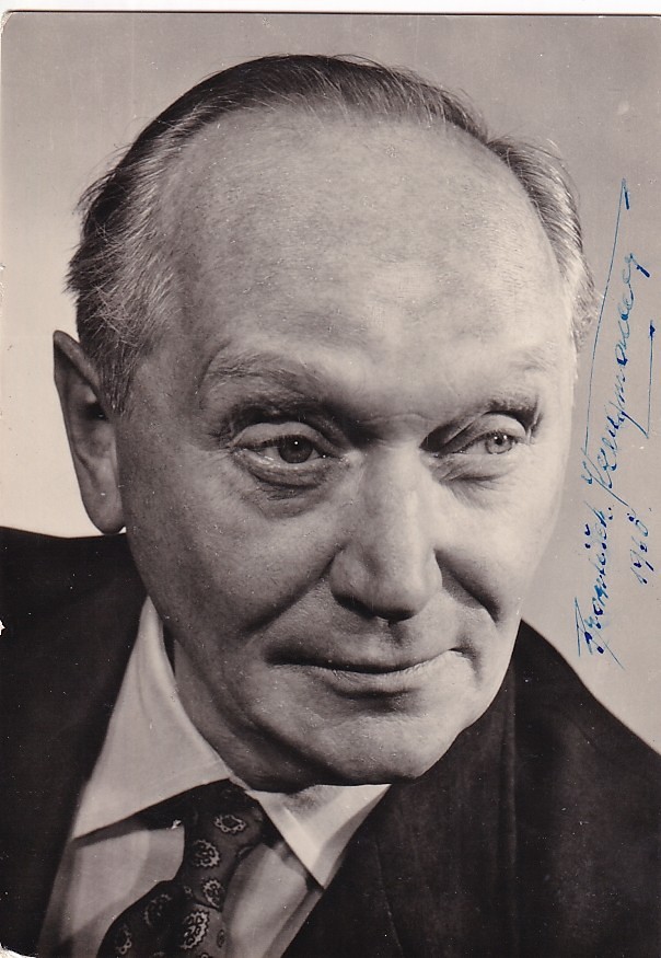 František Kreuzmann (1895 - 1960) - Podpis na fotopohlednici