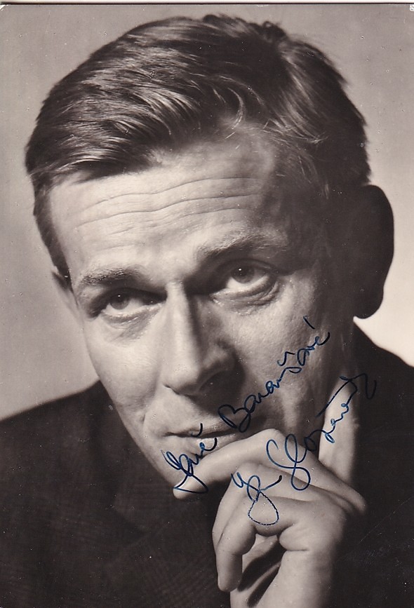 Jan Skopeček (1925 - 2020) - Podpis na fotopohlednici