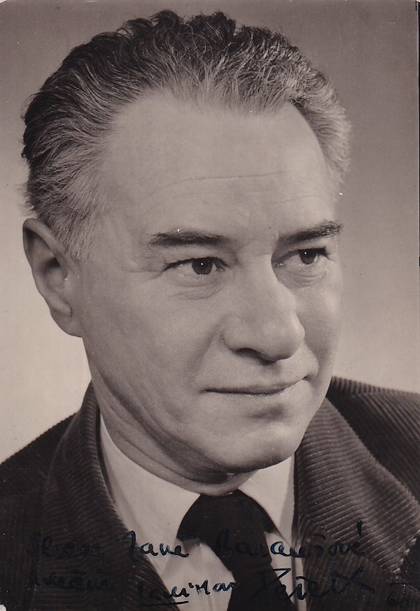 Ladislav Pešek (1906 - 1986) - Podpis na fotopohlednici