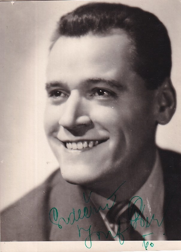 Josef Bek (1918 - 1995) - Podpis na fotografii
