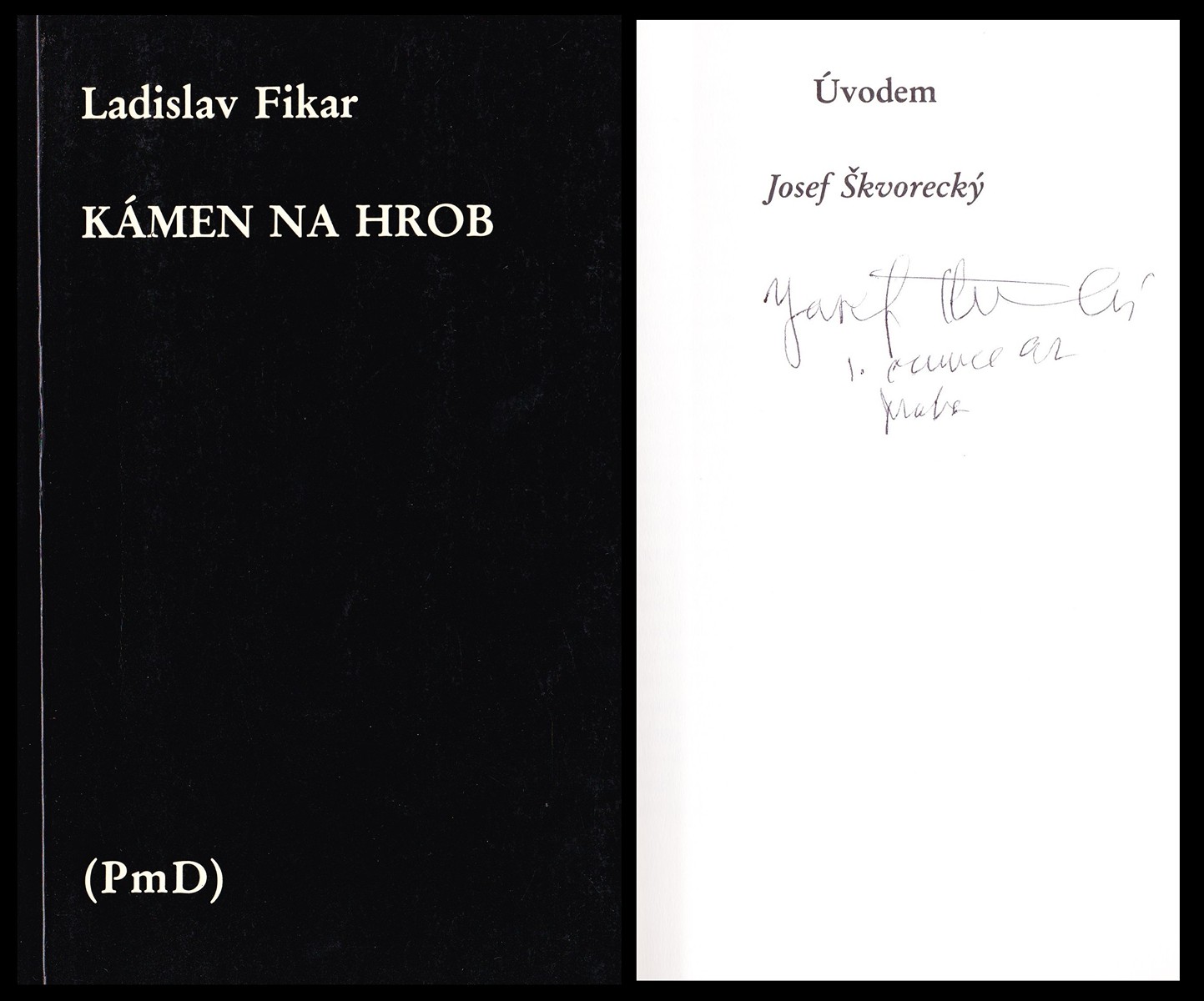 Josef Škvorecký (1924 - 2012) - Ladislav Fikar: Kámen na hrob