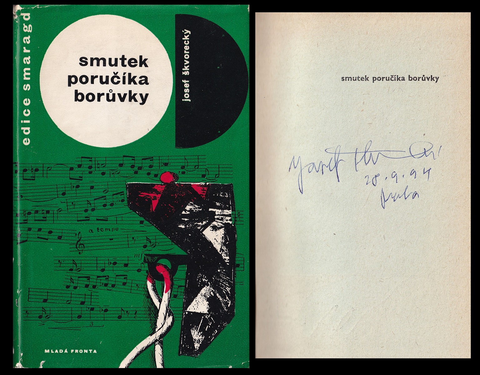 Josef Škvorecký (1924 - 2012) - Smutek poručíka Borůvky