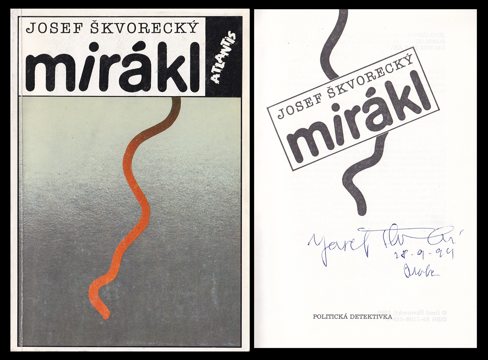 Josef Škvorecký (1924 - 2012) - Mirákl
