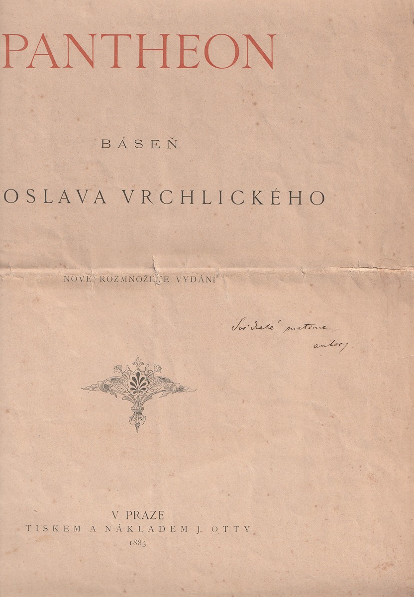 Jaroslav Vrchlický (1853 - 1912) - Pantheon