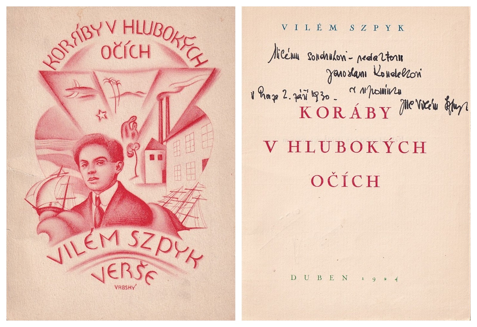 Vilém Szpyk (1902 - 1939) - Koráby v hlubokých očích
