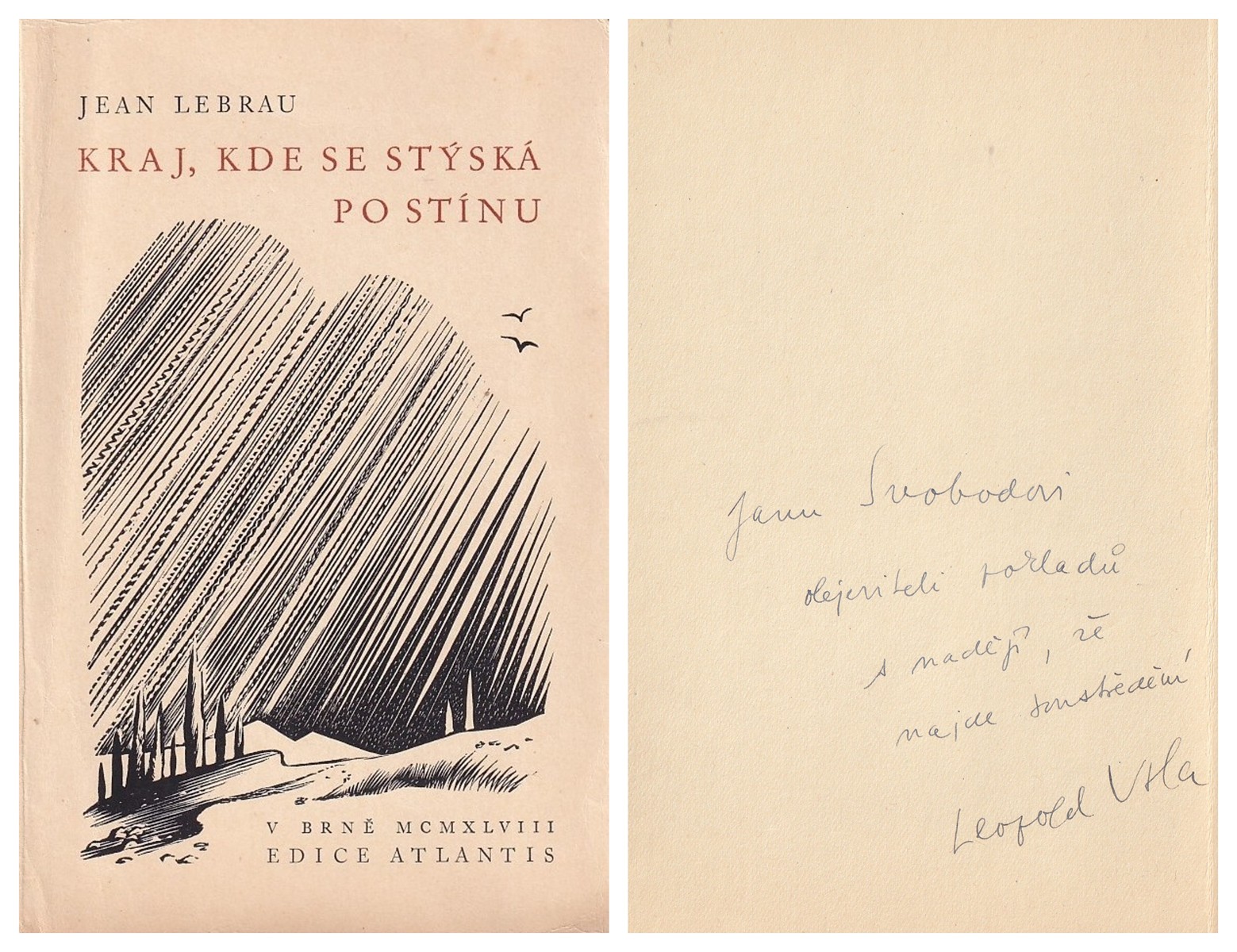 Leopold Vrla (1909 - 1991) - Jean Lebrau: Kraj, kde se stýská po stínu