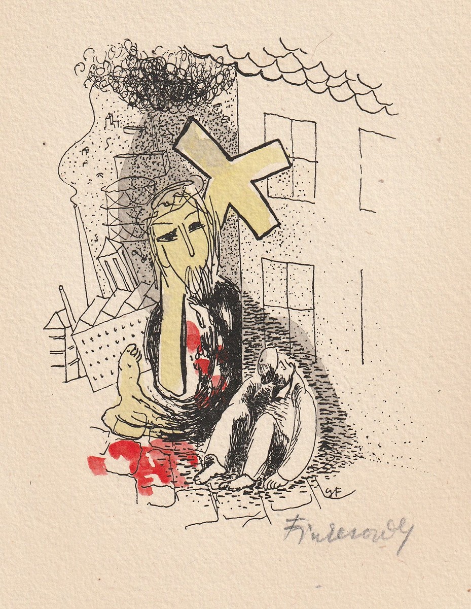 Gabriela Dubská (1915 - 2003) - Jehan Rictus: Strašidlo