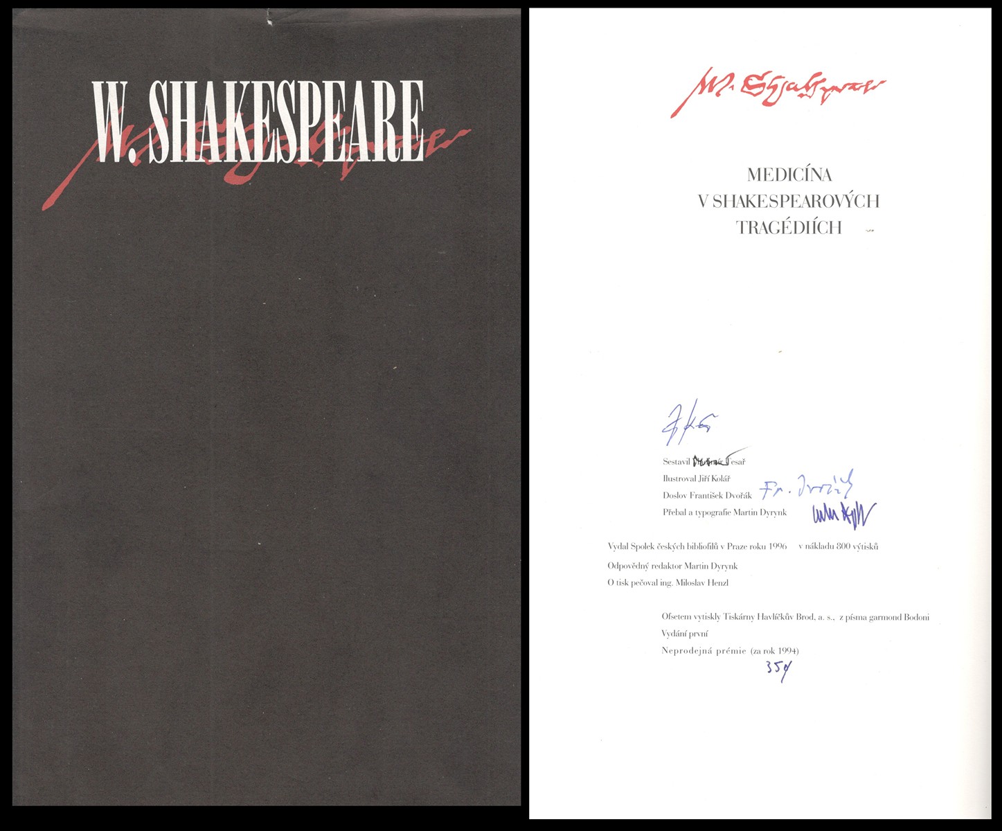 Jiří Kolář (1914 - 2002) - W. Shakespeare: Medicína v Shakespearových tragédiích