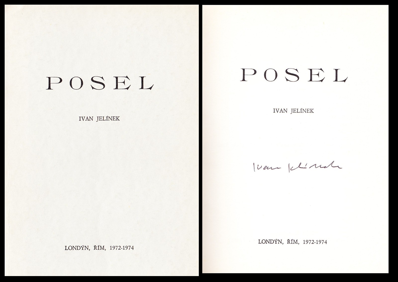 Ivan Jelínek (1909 - 2002) - Posel
