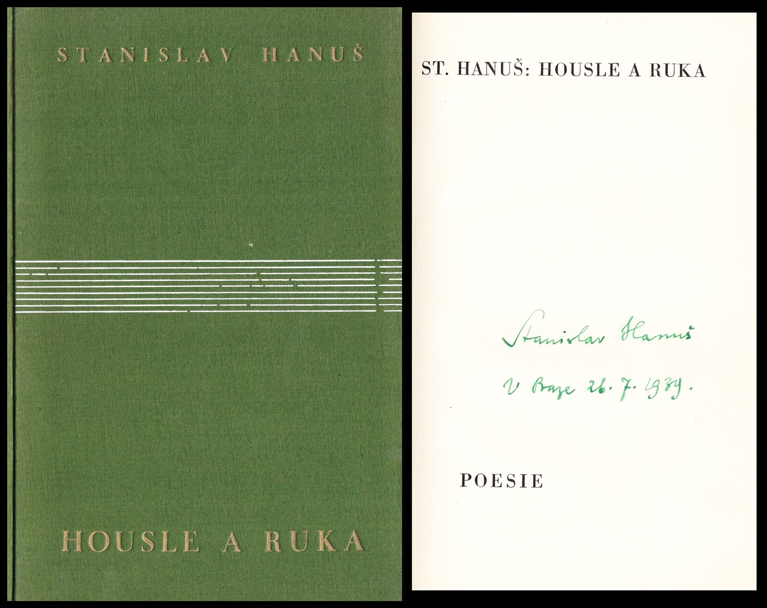 Stanislav Hanuš (1885 - 1943) - Housle a ruka