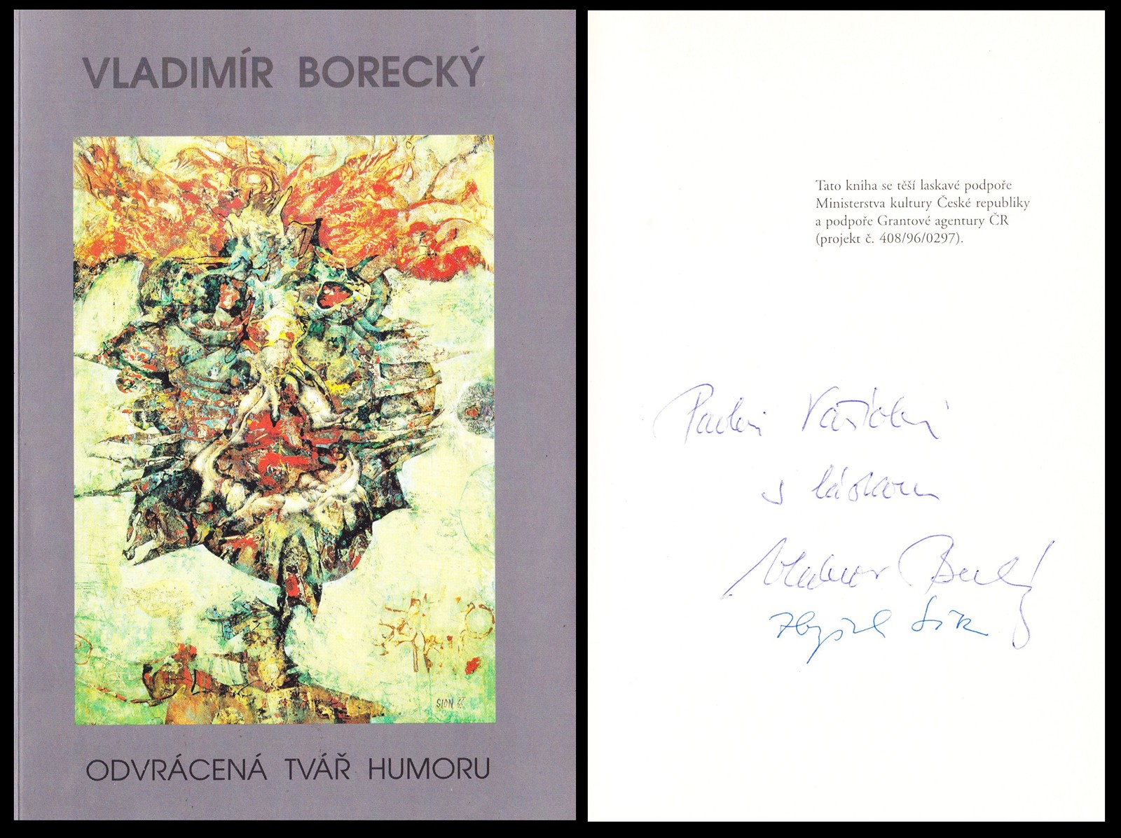 Vícero podpisů - Vladimír Borecký: Odvrácená tvář humoru