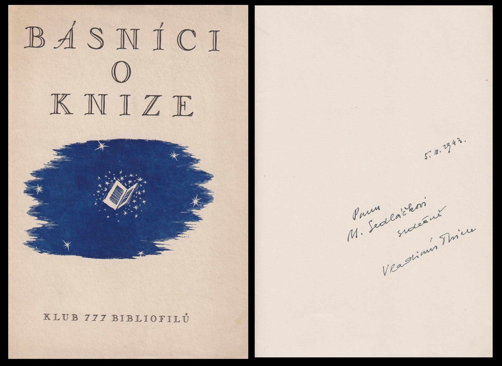 Vladimír Thiele (1921 - 1997) - Básníci o knize