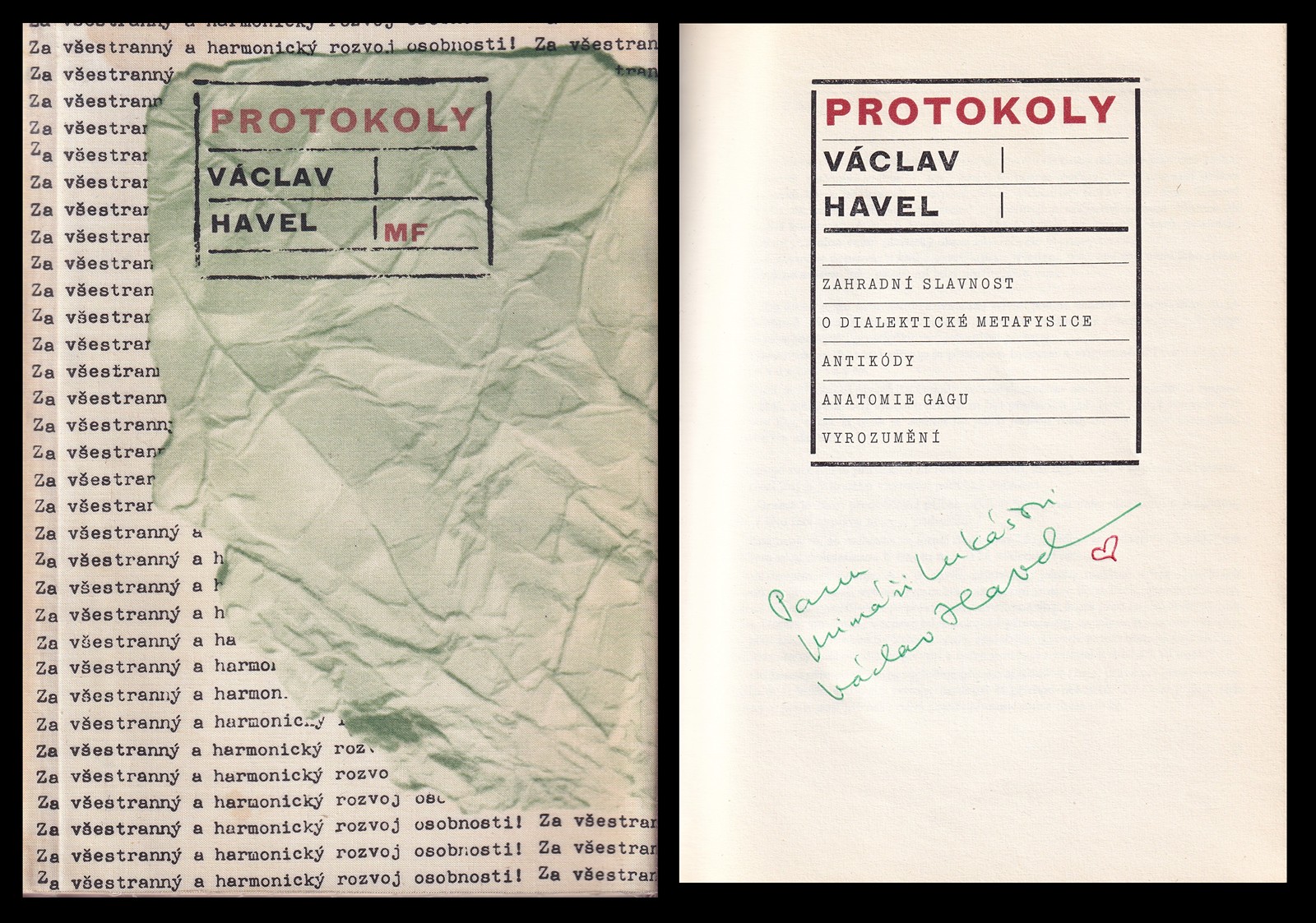 Václav Havel (1936 - 2011) - Protokoly