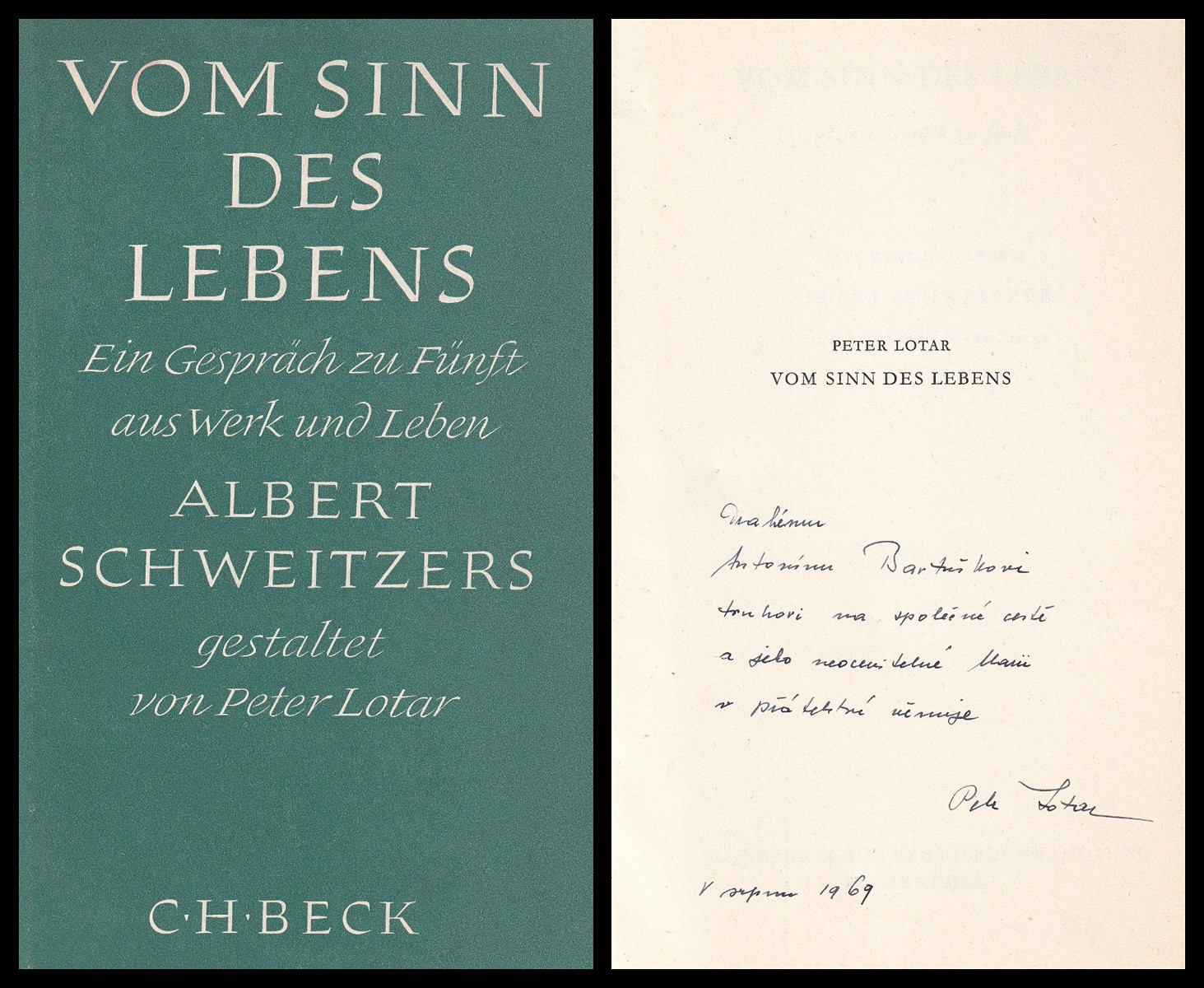 Peter Lotar (1910 - 1986) - Vom Sinn des Lebens
