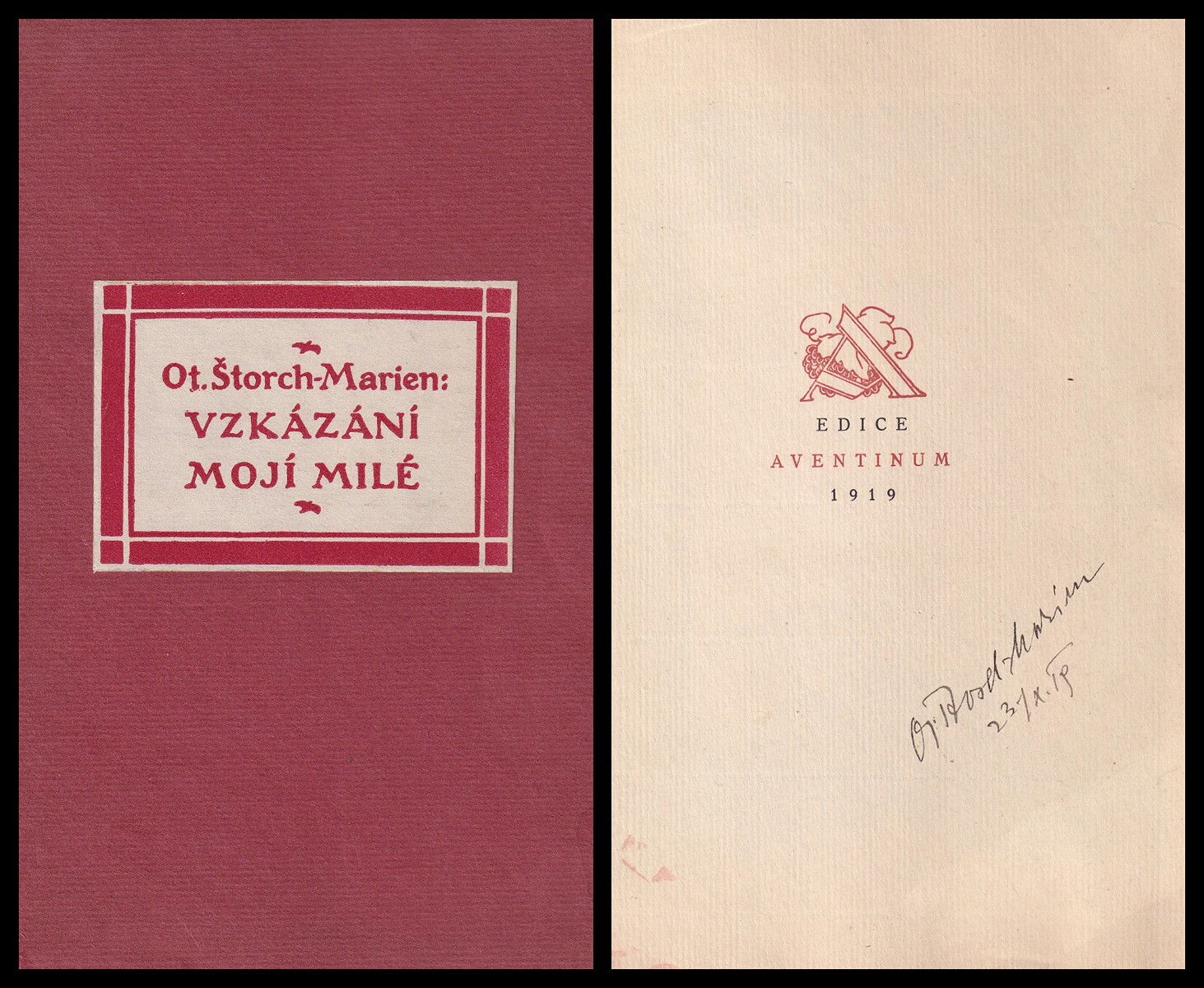 Otakar Štorch-Marien (1897 - 1974) - Vzkázání mojí milé