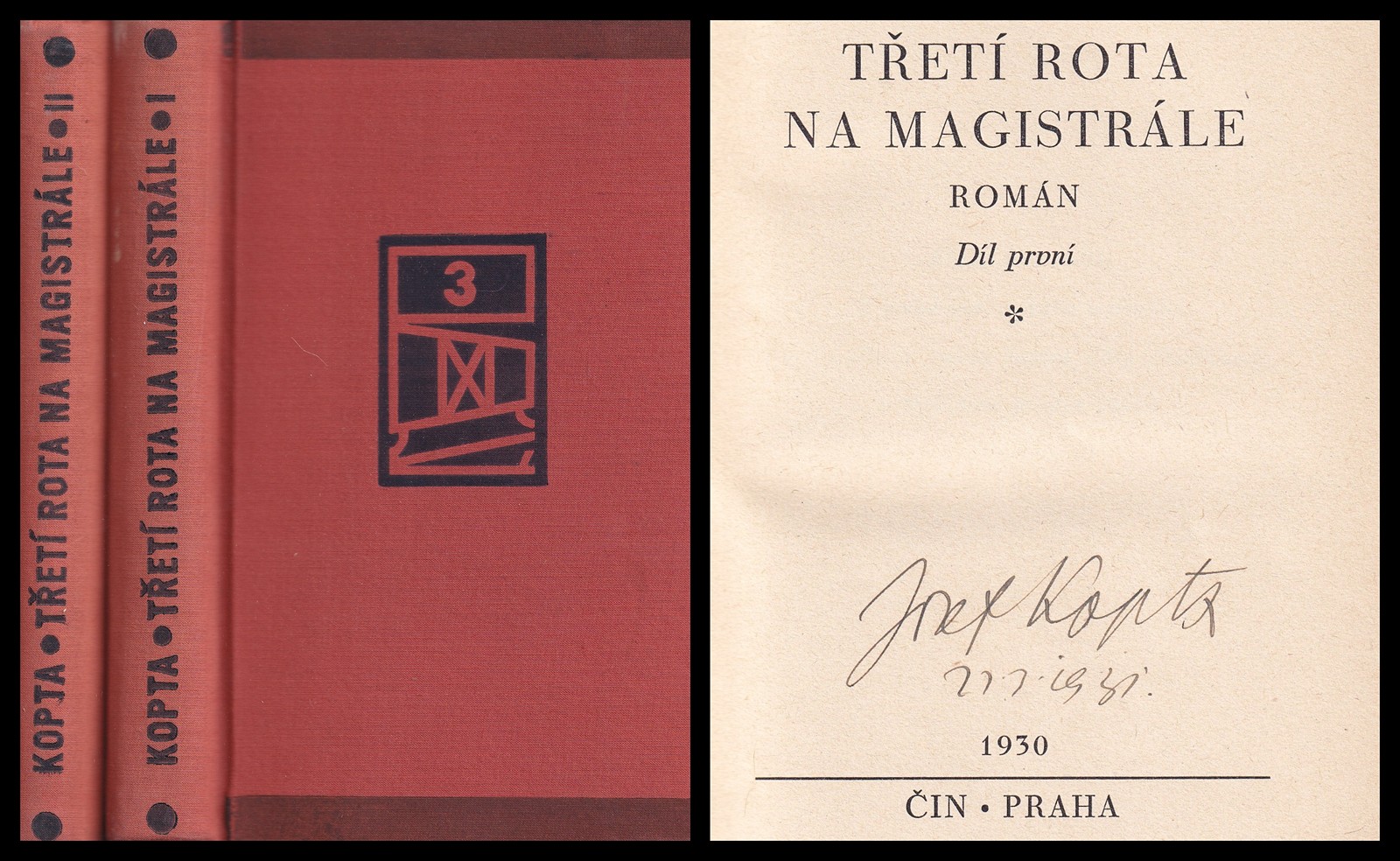 Josef Kopta (1894 - 1962) - Třetí rota na magistrále 1+2
