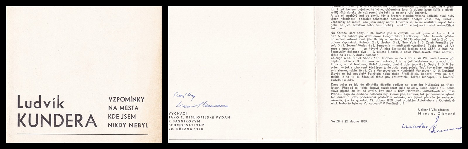 Ludvík Kundera (1920 - 2010) - Vzpomínky na města, kde jsem nikdy nebyl