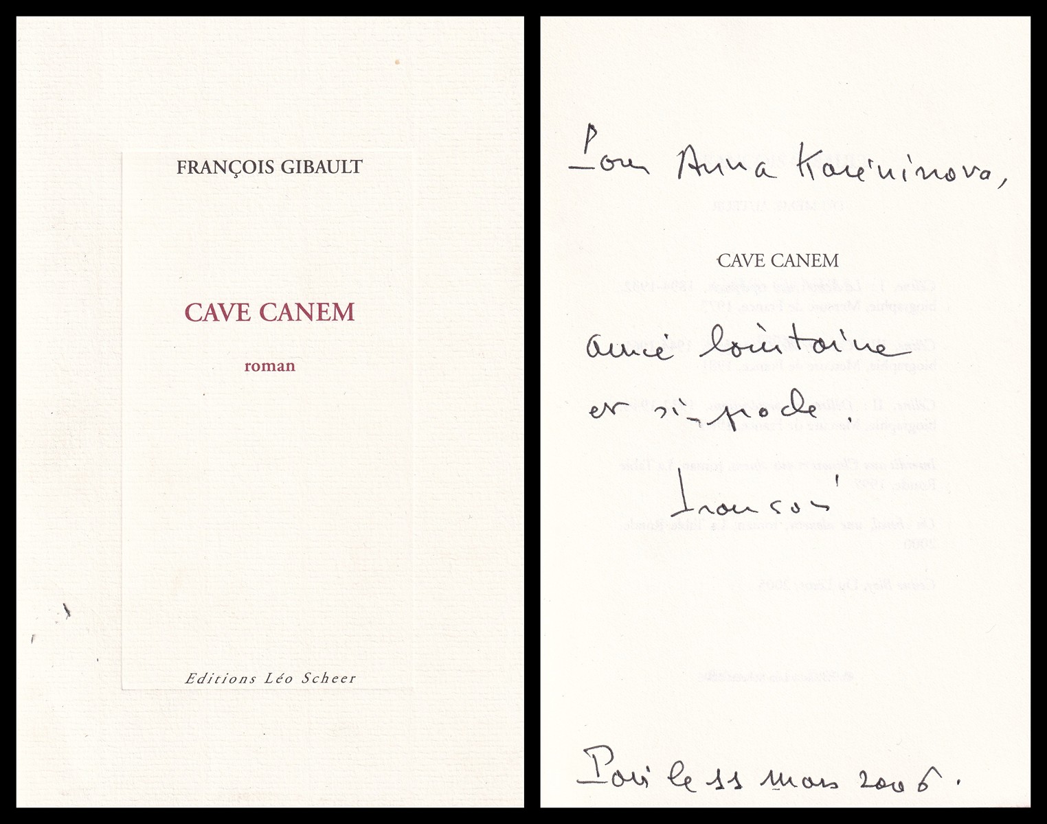 Francois Gibault (nar. 1932) - Cave Canem