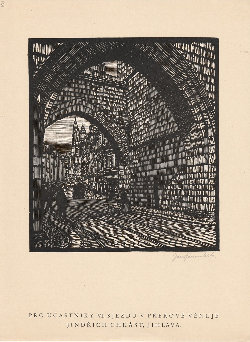 Jan Paroubek (1877 - 1962) - Pamětní list