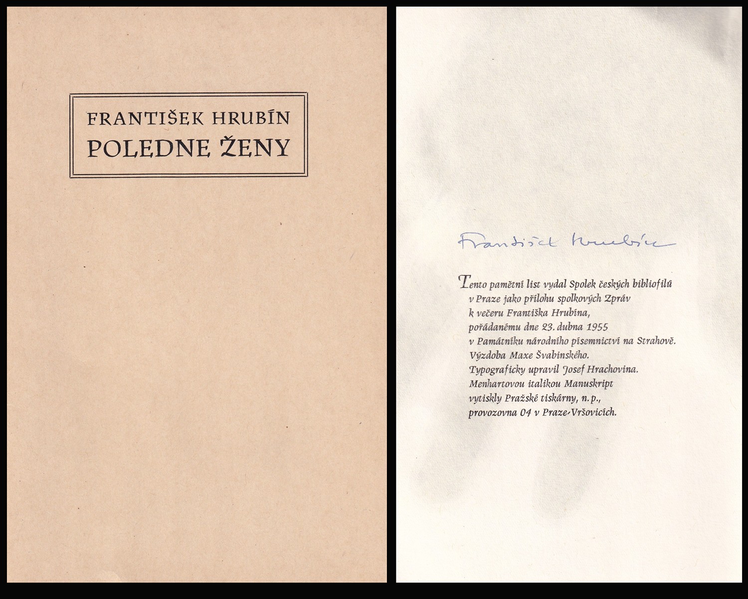 František Hrubín (1910 - 1971) - Poledne ženy
