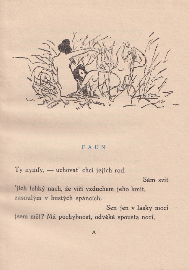 Arnošt Procházka (1869 - 1925) - Stéphane Mallarmé: Odpoledne Faunovo