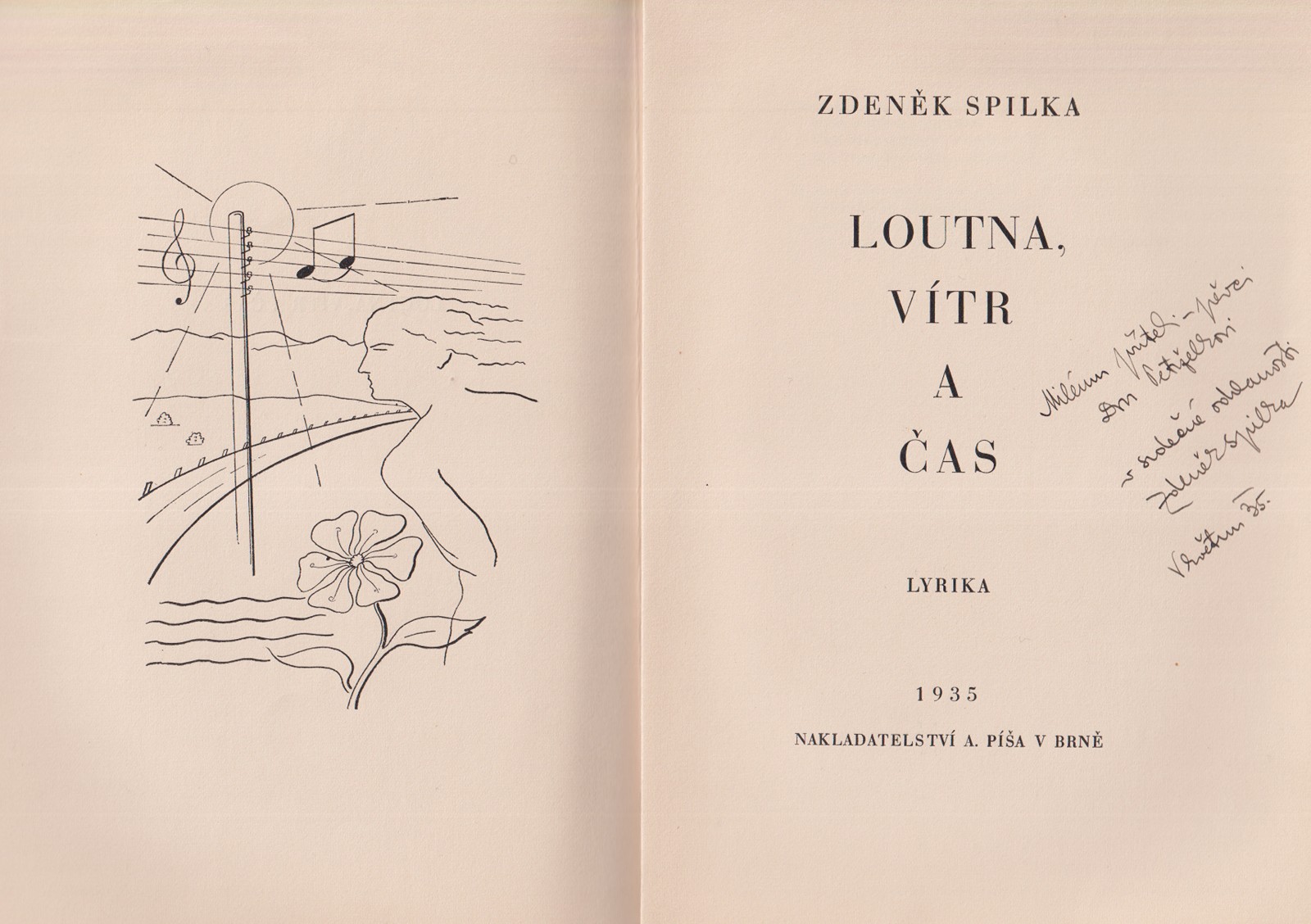 Zdeněk Spilka (1903 - 1987) - Loutna, vítr a čas