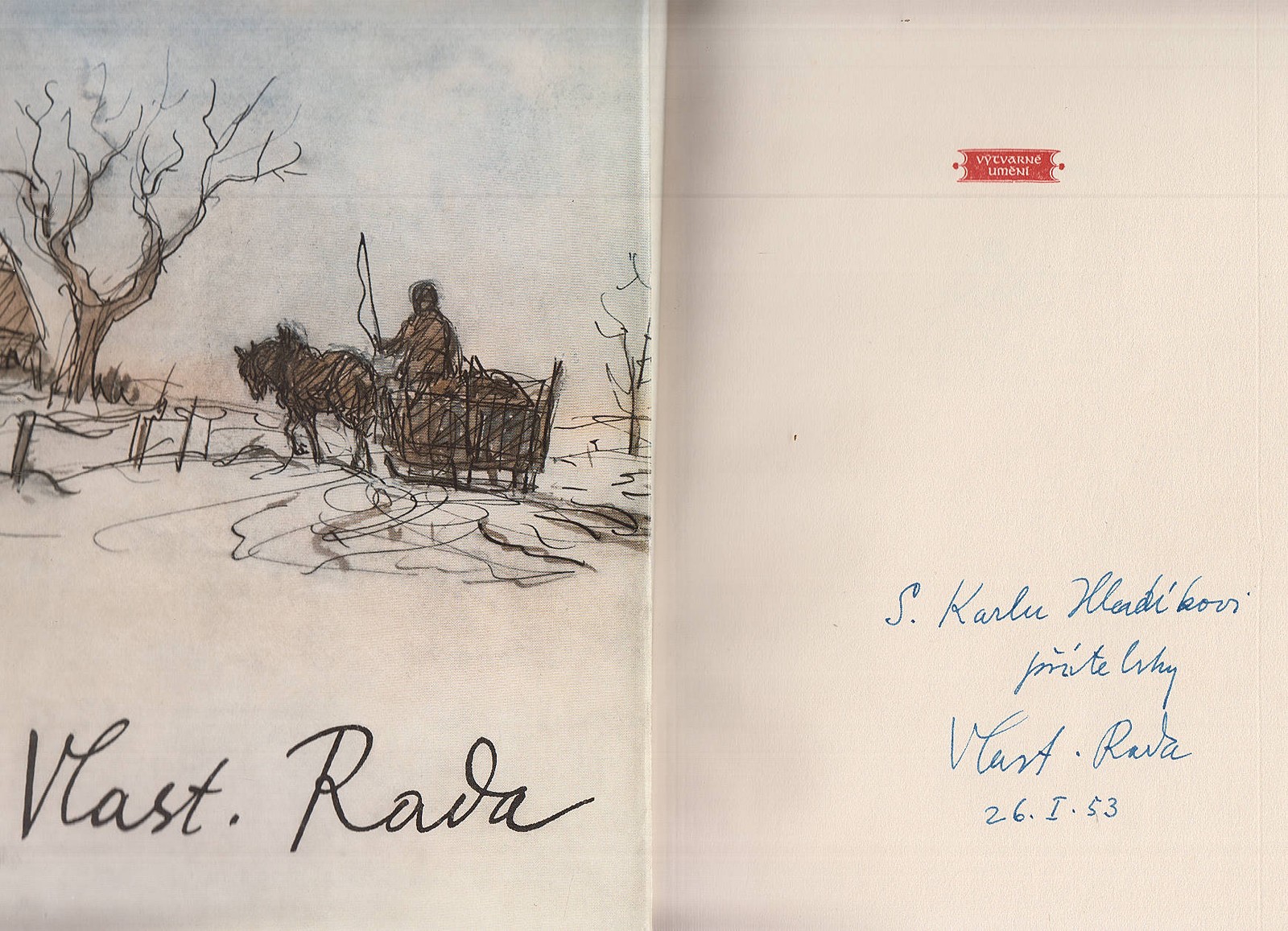 Vlastimil Rada (1895 - 1962) - Jan Květ: Vlastimil Rada malíř a ilustrátor